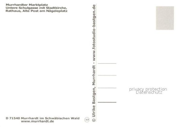 Murrhardt Untere Schulgasse mit Stadtkirche Ratha – Bild 2