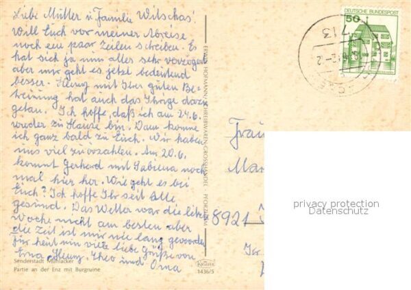 Muehlacker Partie an der Enz mit Burgruine – Bild 2
