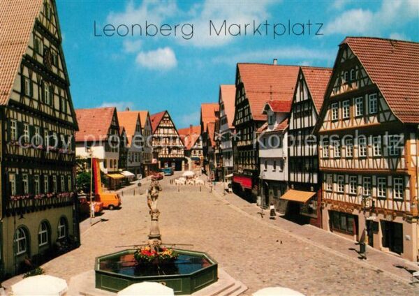 Leonberg Wuerttemberg Marktplatz Brunnen