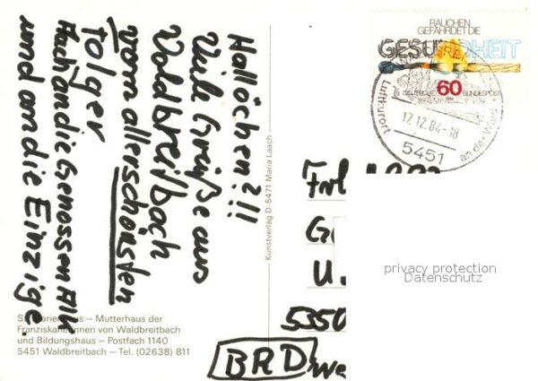 Waldbreitbach Wied St Marienhaus Mutterhaus der Franziskan – Bild 2