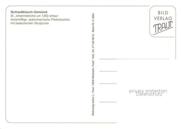 Schwaebisch Gmuend St Johanniskirche Pfeilerbasilika mit S – Bild 2