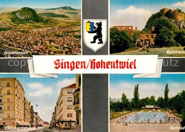 Singen Hohentwiel Fliegeraufnahme Burgruine Hohentwiel Ek