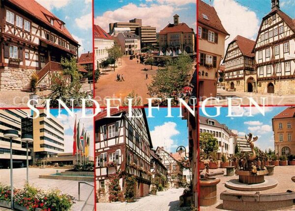 Sindelfingen Fachwerkhäuser Altes Rathaus Marktplatz