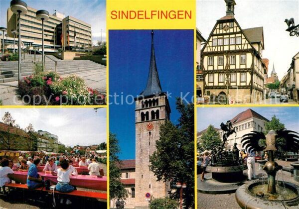 Sindelfingen Rathaus Markt Martinskirche Brunnen