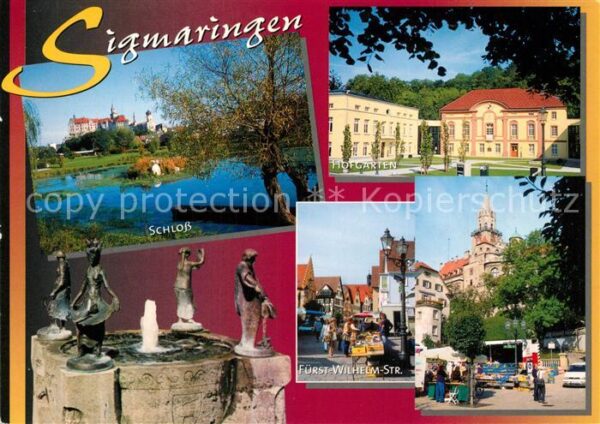 Sigmaringen Schloss Hofgarten Fürst Wilhelm Strasse