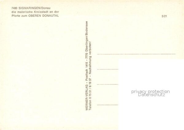 Sigmaringen Hohenzollern Schloss Donaupartie Rathau – Bild 2