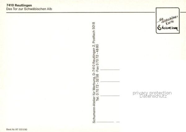 Reutlingen BW Schloss Neckarpartie Marktplatz Denkmal – Bild 2