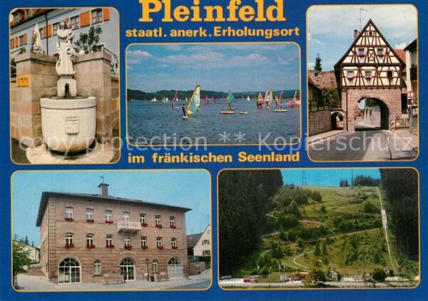 Pleinfeld Brunnen Seenland Stadttor Rathaus Somme