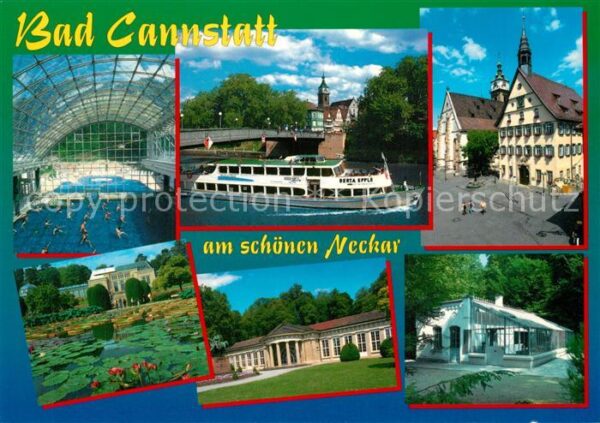 Bad Cannstatt Hallenbad Fahrgastschiff Rathaus Seeros