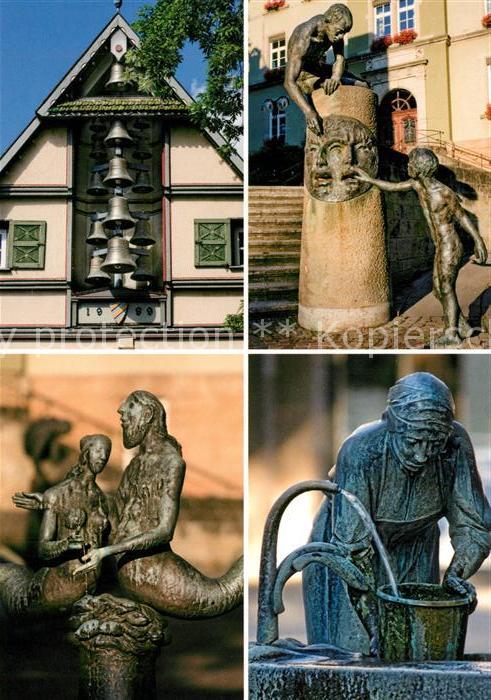 Plochingen Glockenspiel Grüner Baum Figurengruppe