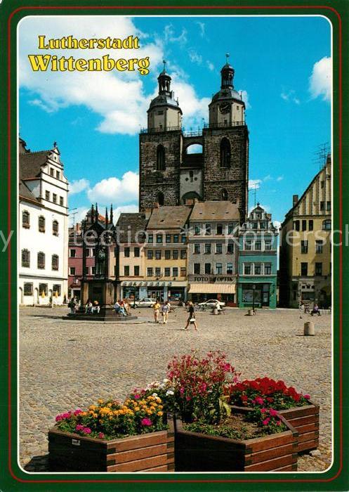 Wittenberg Lutherstadt Marktplatz Stadtkirche