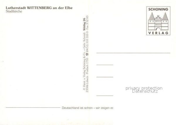 Wittenberg Lutherstadt Marktplatz Stadtkirche – Bild 2