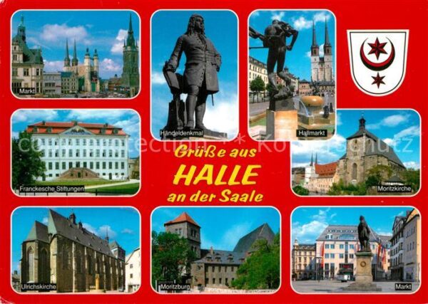 Halle Saale Markt Händeldenkmal Hallmarkt Franckesc