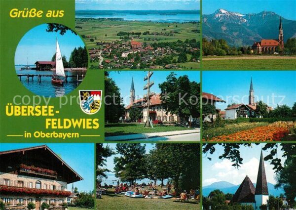 Feldwies Bootssteg Fliegeraufnahme Kirche Maibau