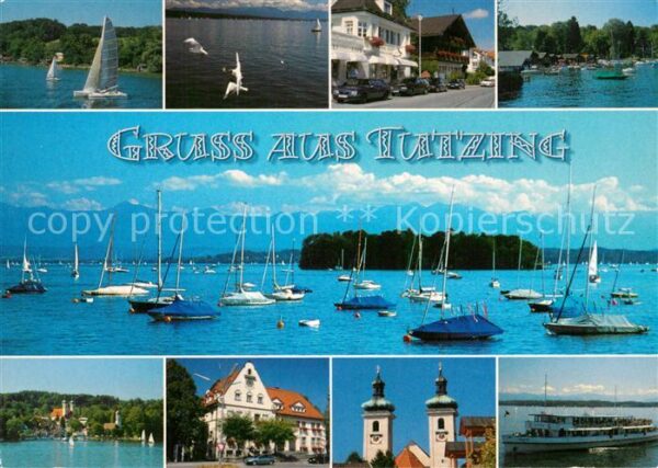 Tutzing am Ammersee Teilansichten Segelboote Ra