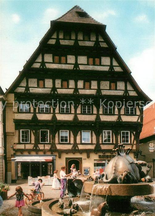 Geislingen Steige Fachwerkhaus Brunnen