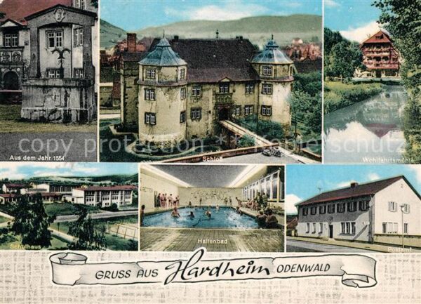 Hardheim Odenwald Schloss Wohlfahrtsmühle Schulhaus Halle