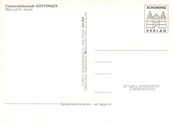 Goettingen Niedersachsen Stadtblick mit St Jacobi – Bild 2