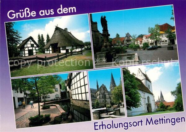 Mettingen Westfalen Bauernhaus Brunnen Kirchen