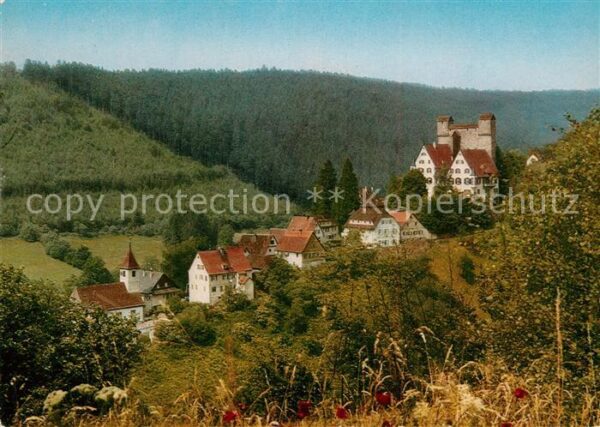 Berneck Altensteig Teilansicht Hotel Waldhorn