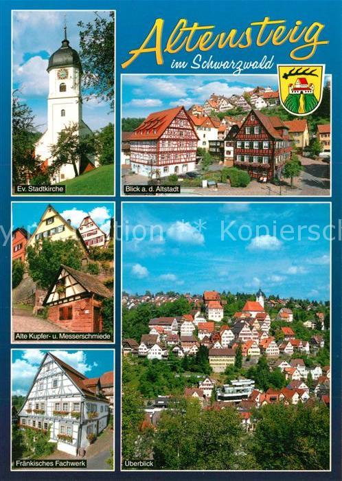 Altensteig Schwarzwald Ev Stadtkirche Altstadt Alte Kupfer und