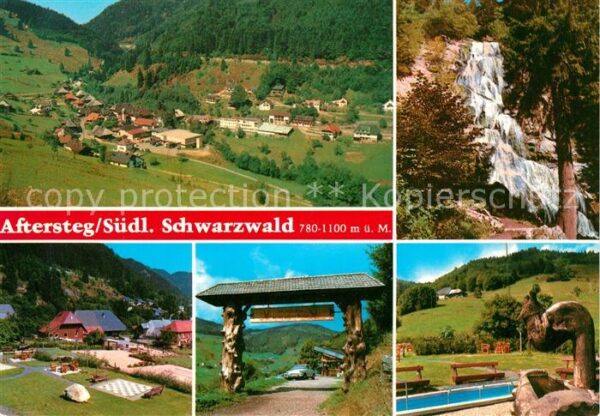 Aftersteg Panorama Wasserfall Camping Eingang Bru