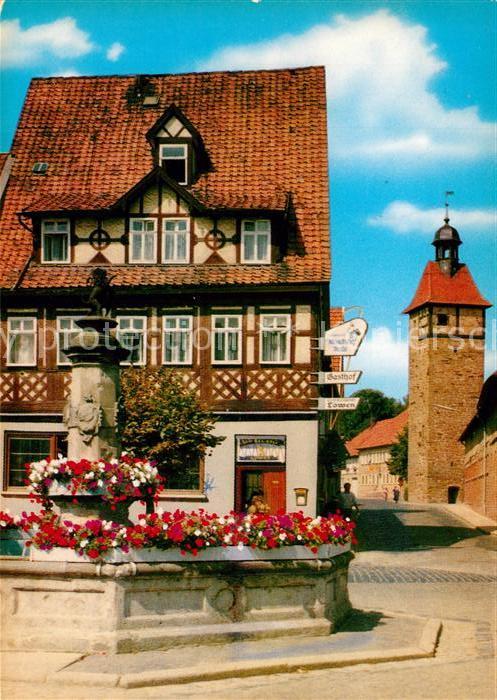 Rodach Coburg Gasthof Zum goldnen Löwen Brunnen