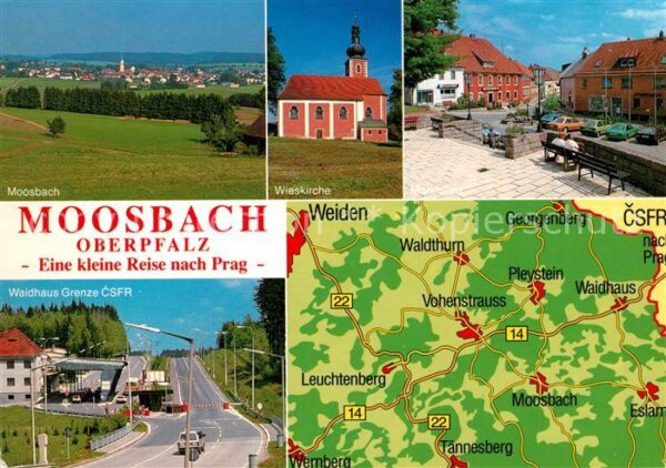 Moosbach Vohenstrauss Wieskirche Marktplatz Waldhaus Grenze C