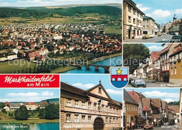 Marktheidenfeld Fliegeraufnahme Marktplatz Am Mainkai M