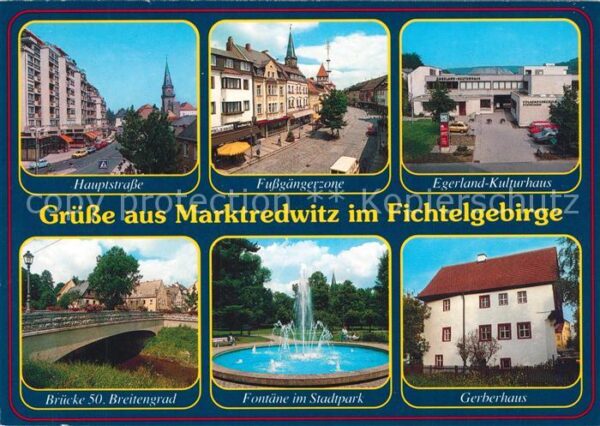 Marktredwitz Hauptstrasse Fussgängerzone Egerland Ku