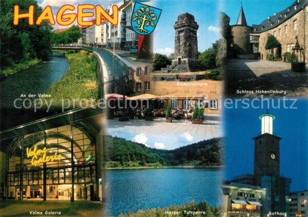 Hagen Westfalen Volmepartie Bismarckturm Schloss Hohenl