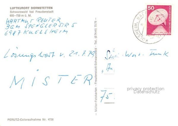 Dornstetten Wuerttemberg Fachwerkhäuser Markt Brunnen – Bild 2