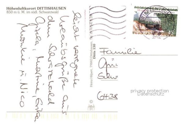 Dittishausen Teilansicht Haus des Gastes Brunnen Ort – Bild 2