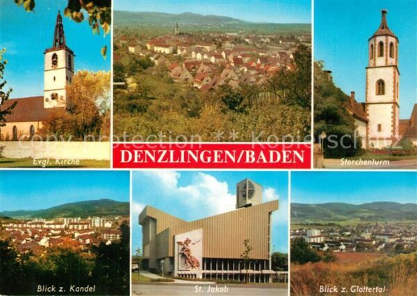 Denzlingen Ev Kirche Panorama Storchenturm Kandel