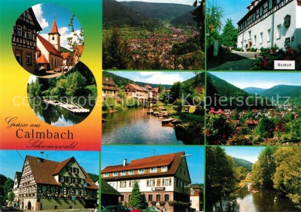 Calmbach Enz Panorama Museum Fachwerkhäuser Gastwirt