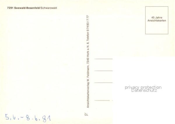 Besenfeld Teilansichten Fliegeraufnahme Waldweg – Bild 2
