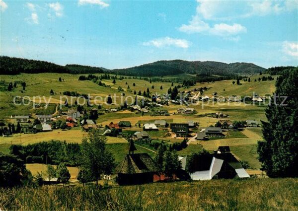Bernau Schwarzwald Blick vom Kaiserhaus zum Oberlehen