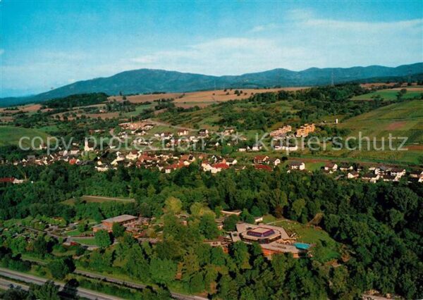 Bad Bellingen Fliegeraufnahme mit Mineral Thermalbad