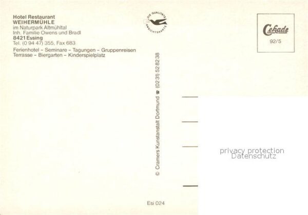 Essing Weihermühle Gaststube Fliegeraufnahme – Bild 2