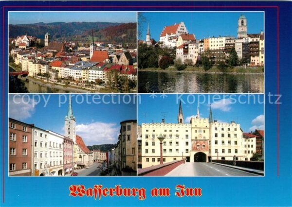 Wasserburg Inn Fliegeraufnahme Innpartie Strasse Schlo