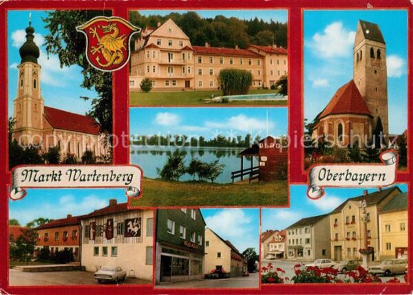 Wartenberg Oberbayern Kirche Schloss Strassenpartie
