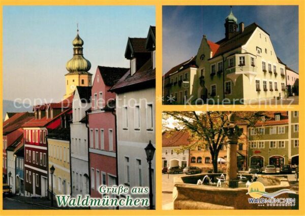 Waldmuenchen Böhmerstrasse Rathaus Oberer Marktbrunn