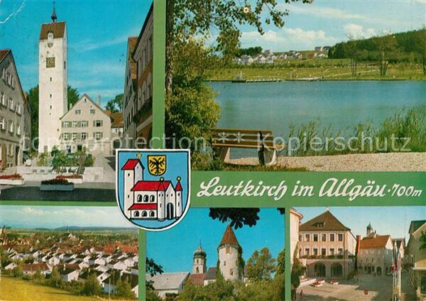 Leutkirch Marktplatz Badesee Panorama Schloss Rat