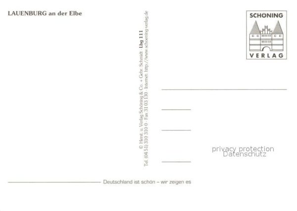 Lauenburg Elbe Stadtansicht Rathaus Marktplatz Teilans – Bild 2