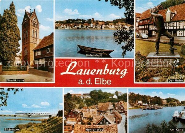 Lauenburg Elbe Stadtkirche Unterstadt Der Rufer Elbbrü