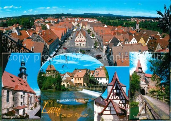Lauf Pegnitz Panorama Johanniskirche Pegnitzpartie m