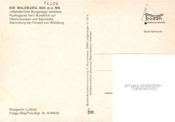 Waldburg Wuerttemberg Fliegeraufnahme mit der Waldburg – Bild 2