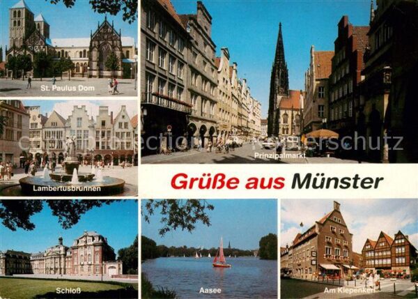 Muenster Westfalen St Paulus Dom Lambertusbrunnen Schloss