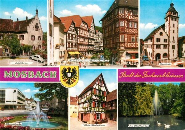 Mosbach Baden Schlösschen Palmsches Haus Rathaus Haup