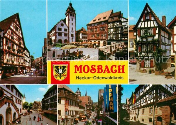 Mosbach Baden Fussgängerzonen Marktplatz